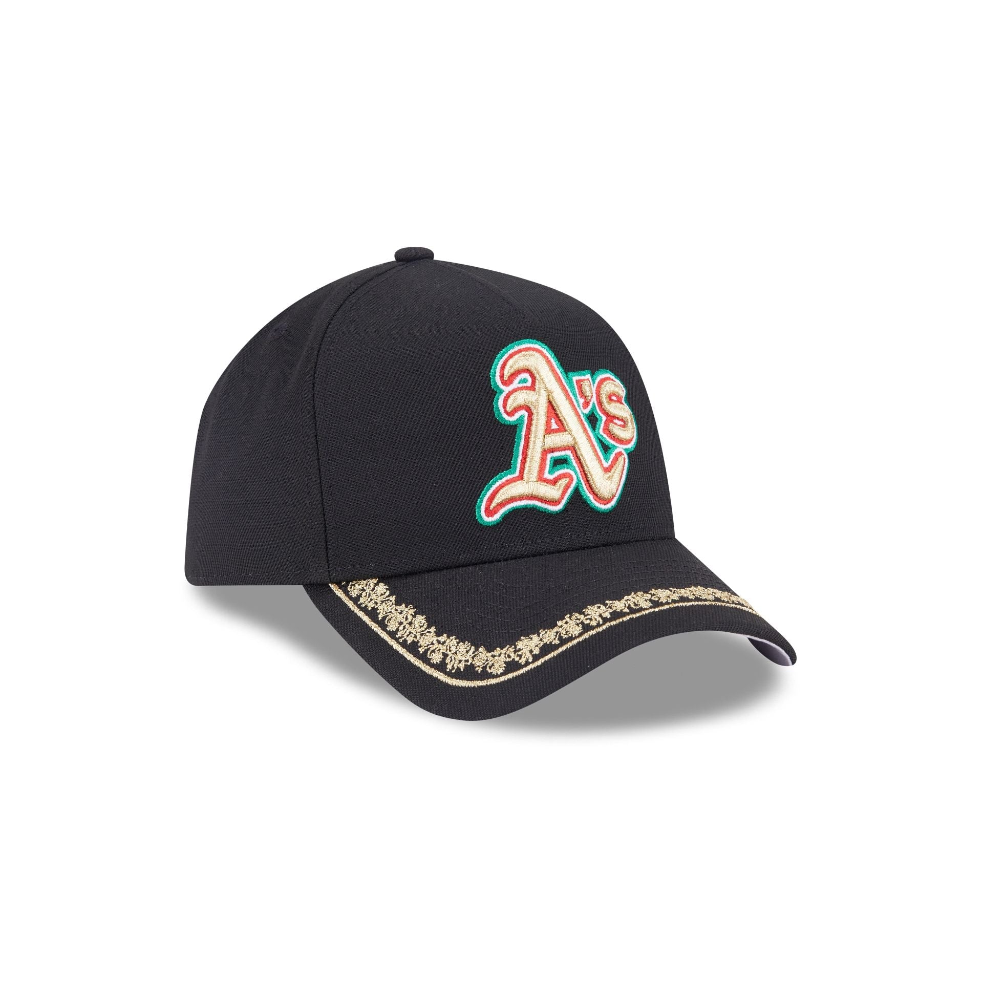 Athletics Ornate Visor 9FORTY A-Frame Snapback Hat