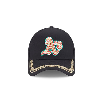 Athletics Ornate Visor 9FORTY A-Frame Snapback Hat