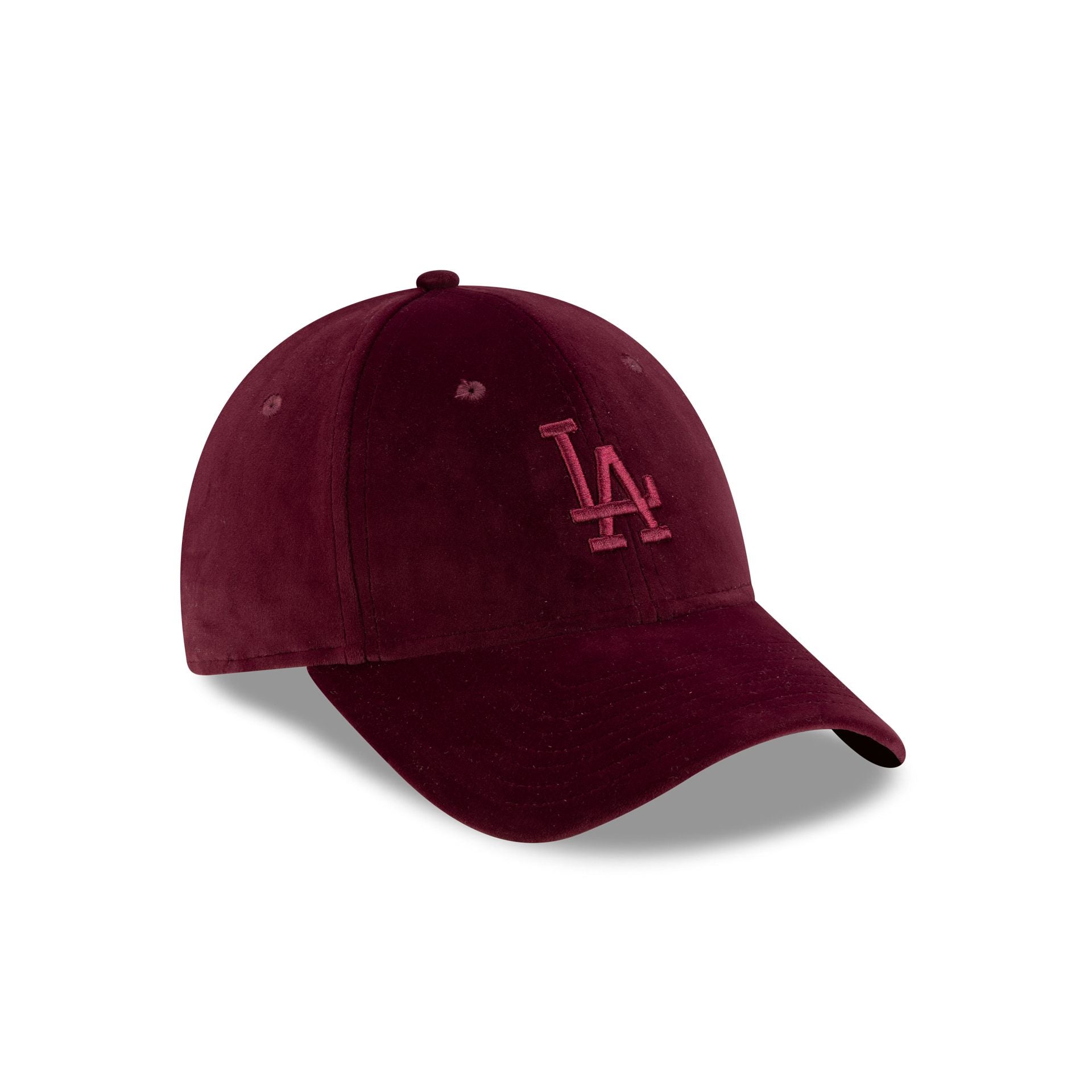 Los Angeles Dodgers Maroon Velour Women's 9FORTY Adjustable Hat