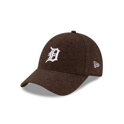 Detroit Tigers Melton Wool Brown 9FORTY Snapback Hat