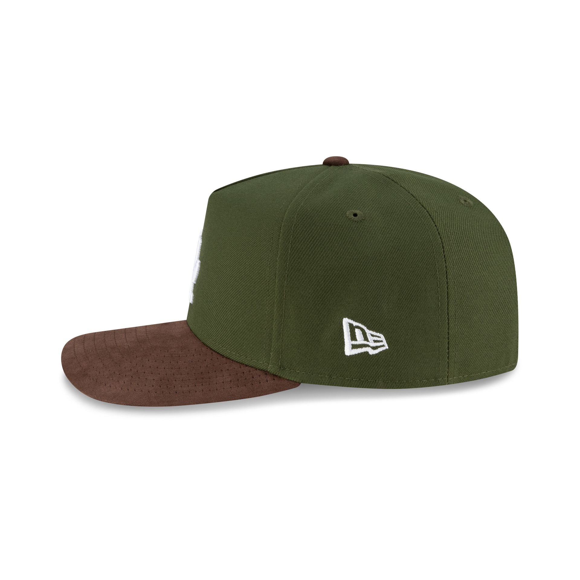 Los Angeles Dodgers Brown Suede Visor 9FORTY A-Frame Snapback Hat