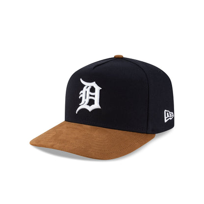Detroit Tigers Brown Suede Visor 9FORTY A-Frame Snapback Hat