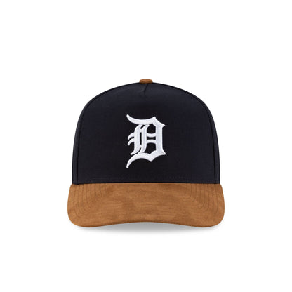 Detroit Tigers Brown Suede Visor 9FORTY A-Frame Snapback Hat