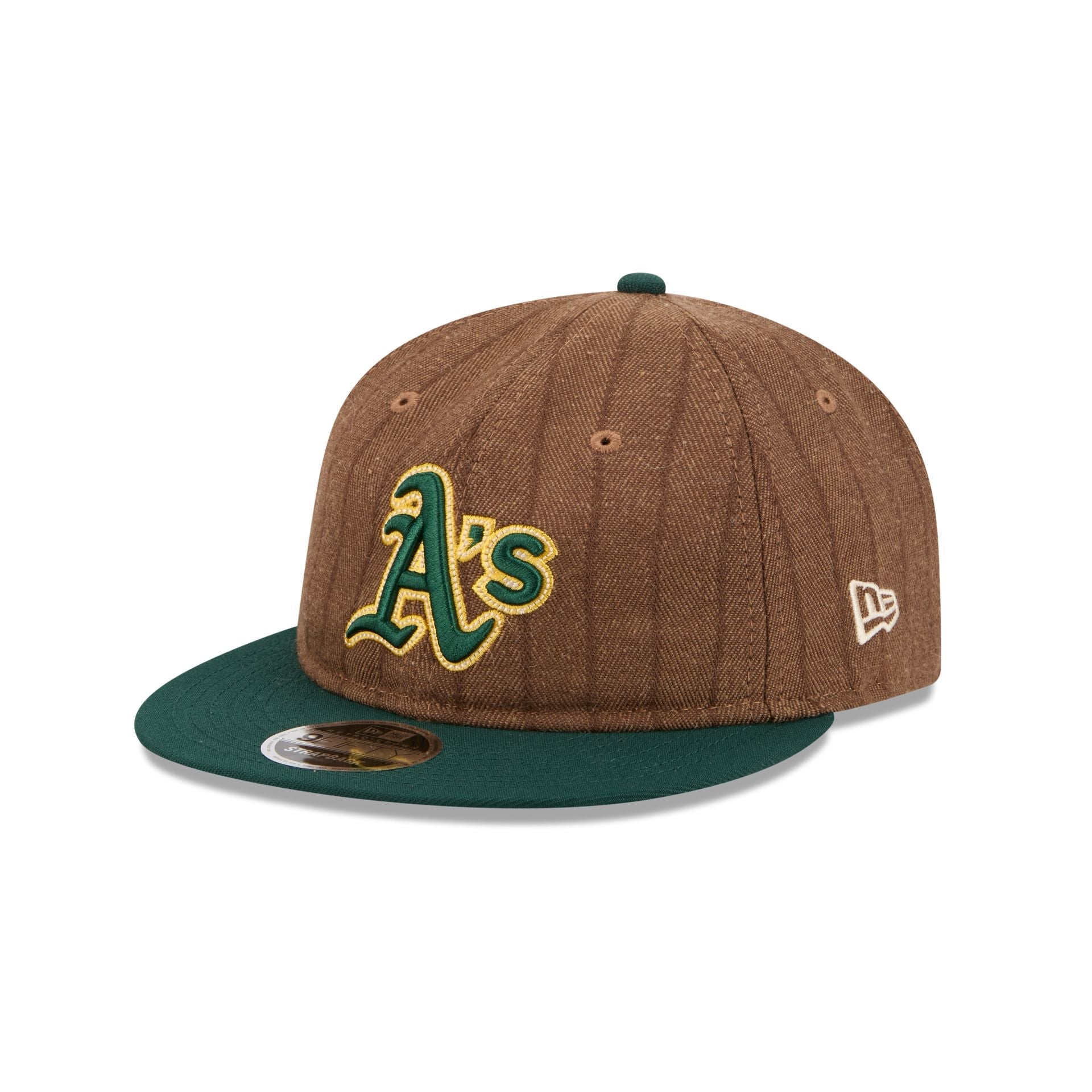 Athletics Three Looms Wool Pinstripe Retro Crown 9FIFTY Adjustable Hat