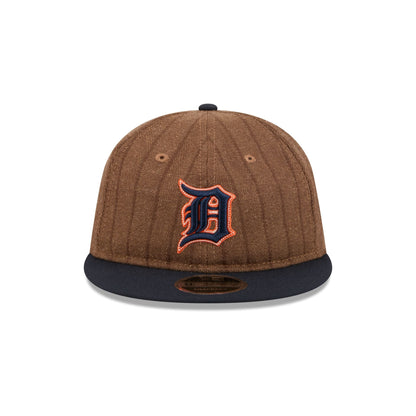 Detroit Tigers Three Looms Wool Pinstripe Retro Crown 9FIFTY Adjustable Hat