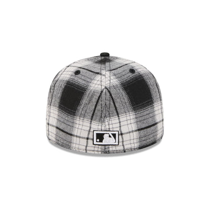 Detroit Tigers Grunge Plaid Retro Crown 59FIFTY Fitted Hat