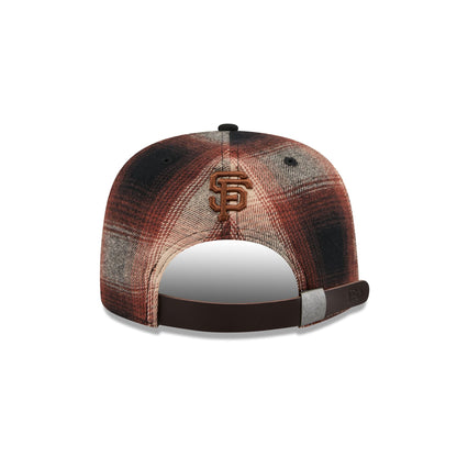 San Francisco Giants Grunge Plaid 9FIFTY A-Frame Adjustable Hat