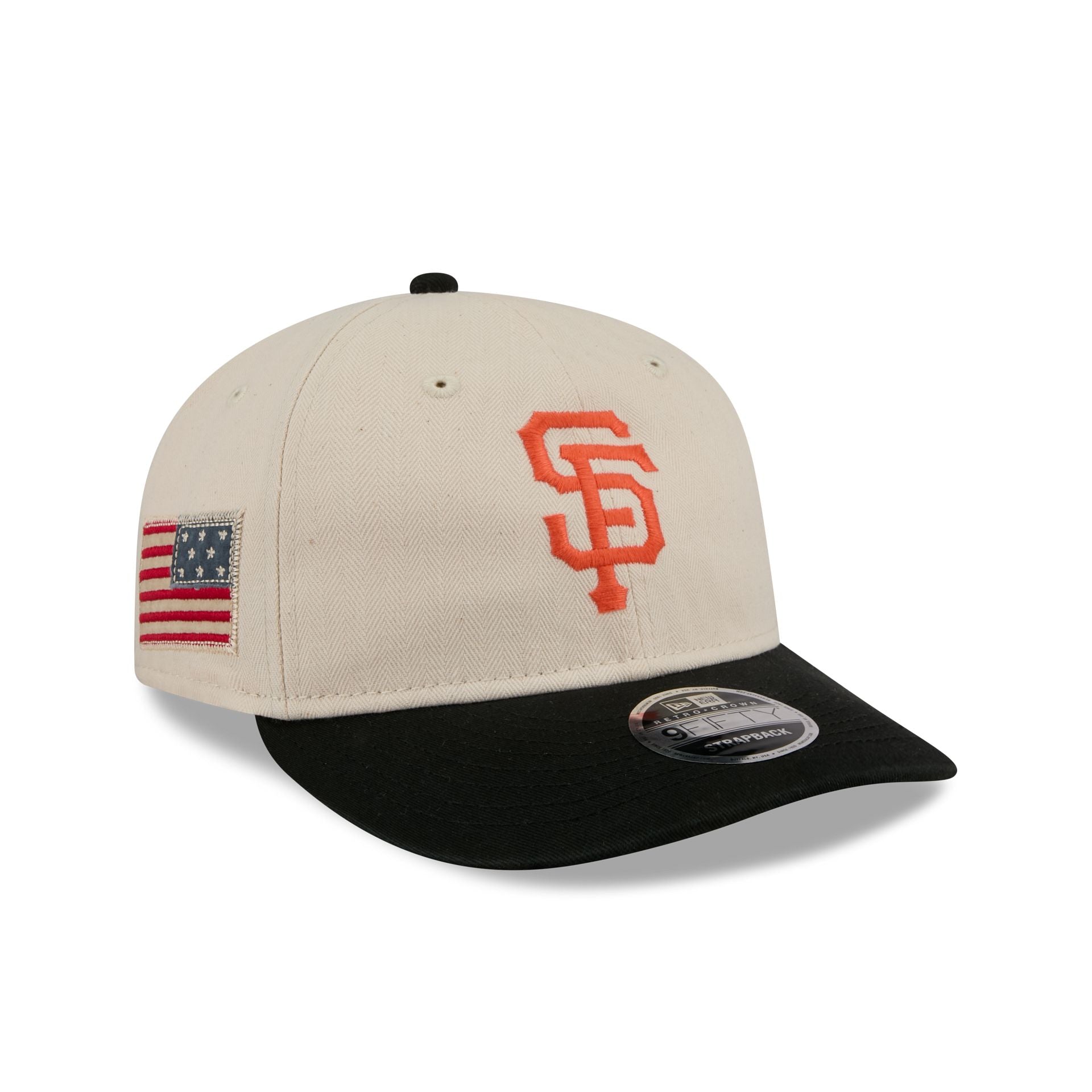 San Francisco Giants Three Looms Americana Herringbone Retro Crown 9FIFTY Adjustable Hat