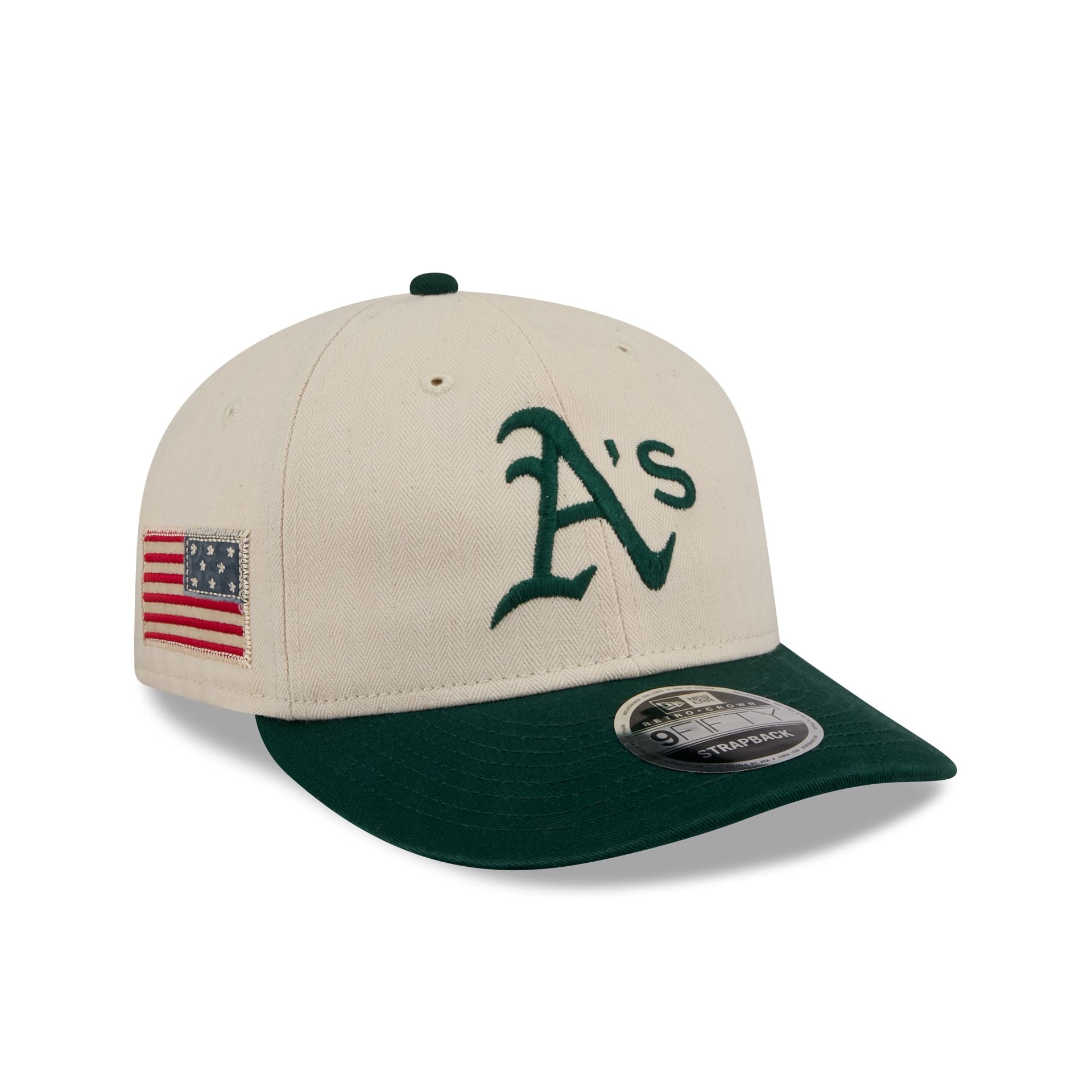 Athletics Three Looms Americana Herringbone Retro Crown 9FIFTY Adjustable Hat