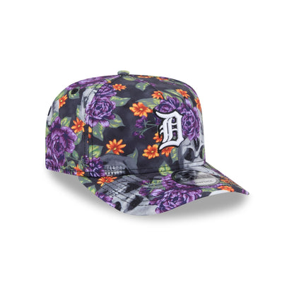 Detroit Tigers Day of the Dead Skull & Roses 9FIFTY A-Frame Snapback