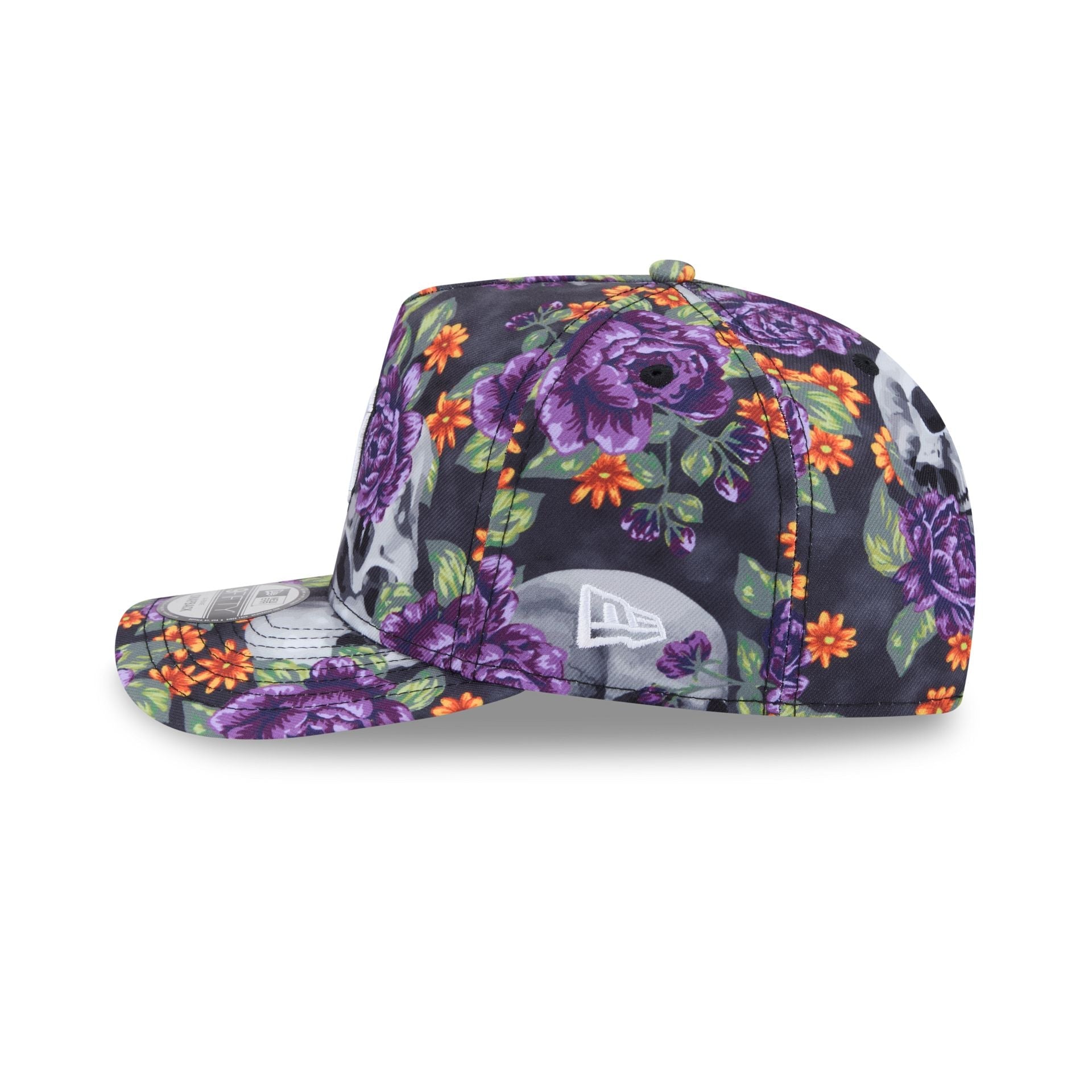 Detroit Tigers Day of the Dead Skull & Roses 9FIFTY A-Frame Snapback