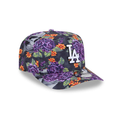 Los Angeles Dodgers Day of the Dead Skull & Roses 9FIFTY A-Frame Snapback