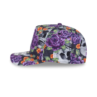 Los Angeles Dodgers Day of the Dead Skull & Roses 9FIFTY A-Frame Snapback