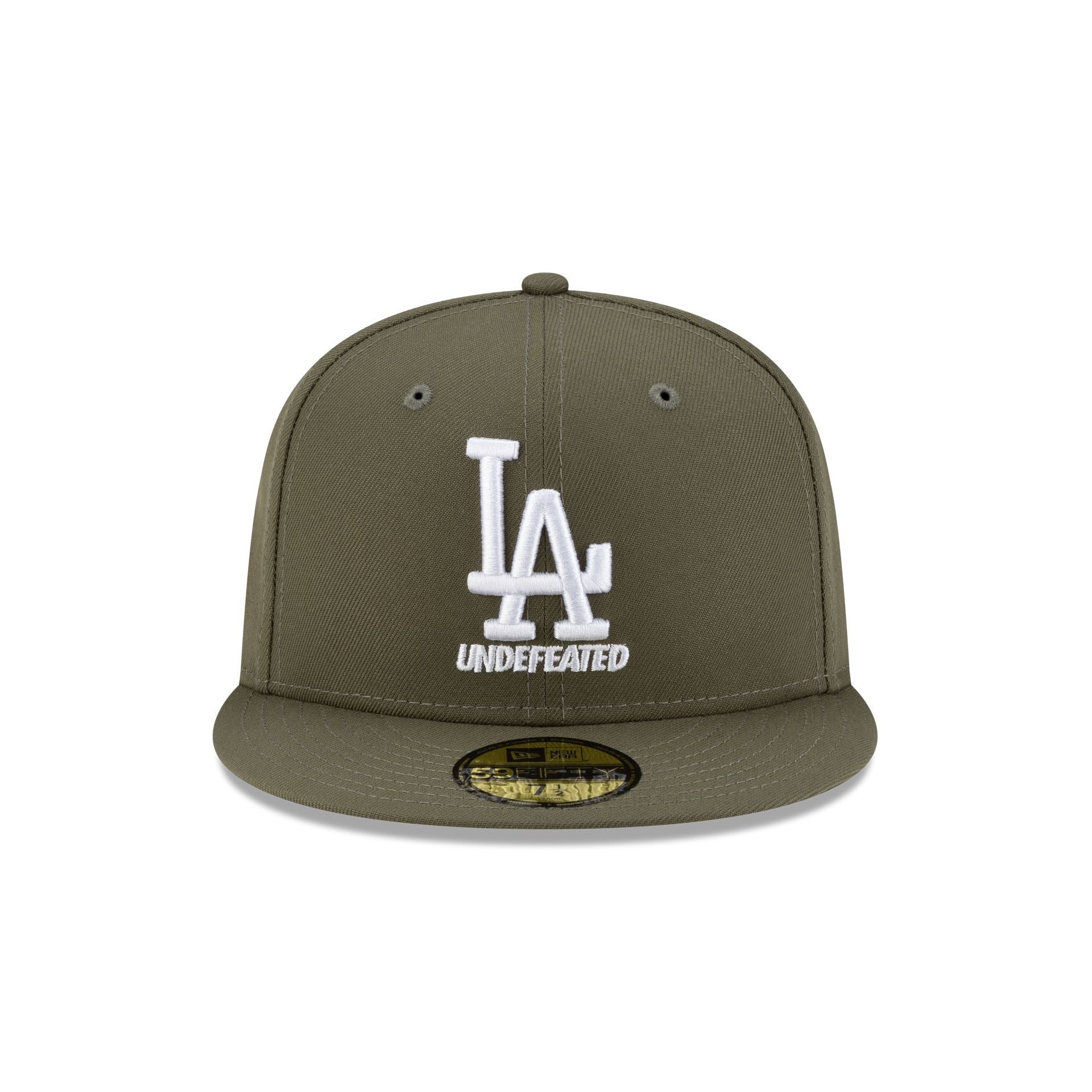 Undefeated x Los Angeles Dodgers Stacked Olive 59FIFTY Fitted Hat