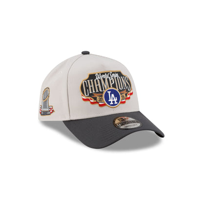 Los Angeles Dodgers 2025 World Series Champions Locker Room 9FORTY A-Frame Snapback Hat