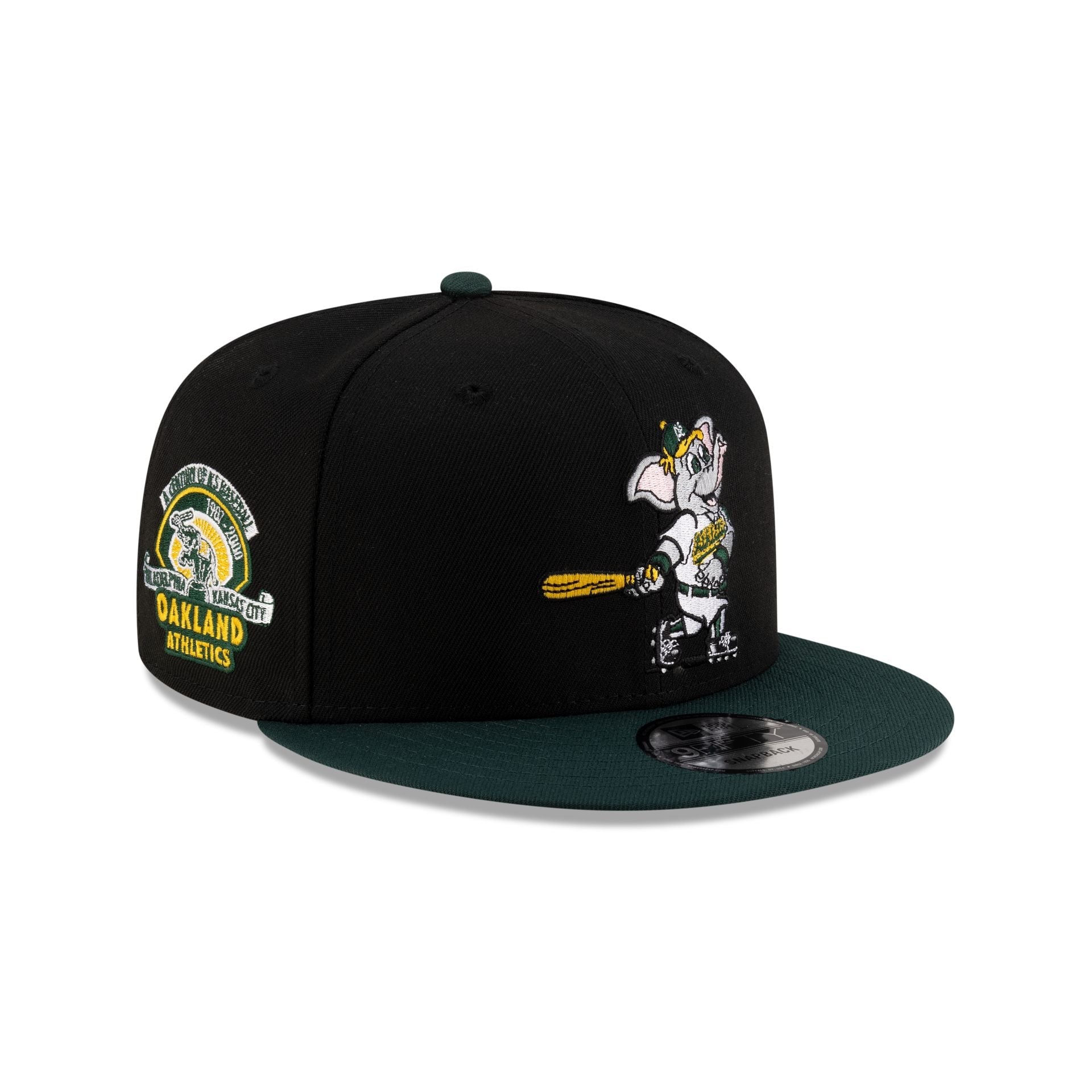 Athletics Mascot Black 9FIFTY Snapback Hat