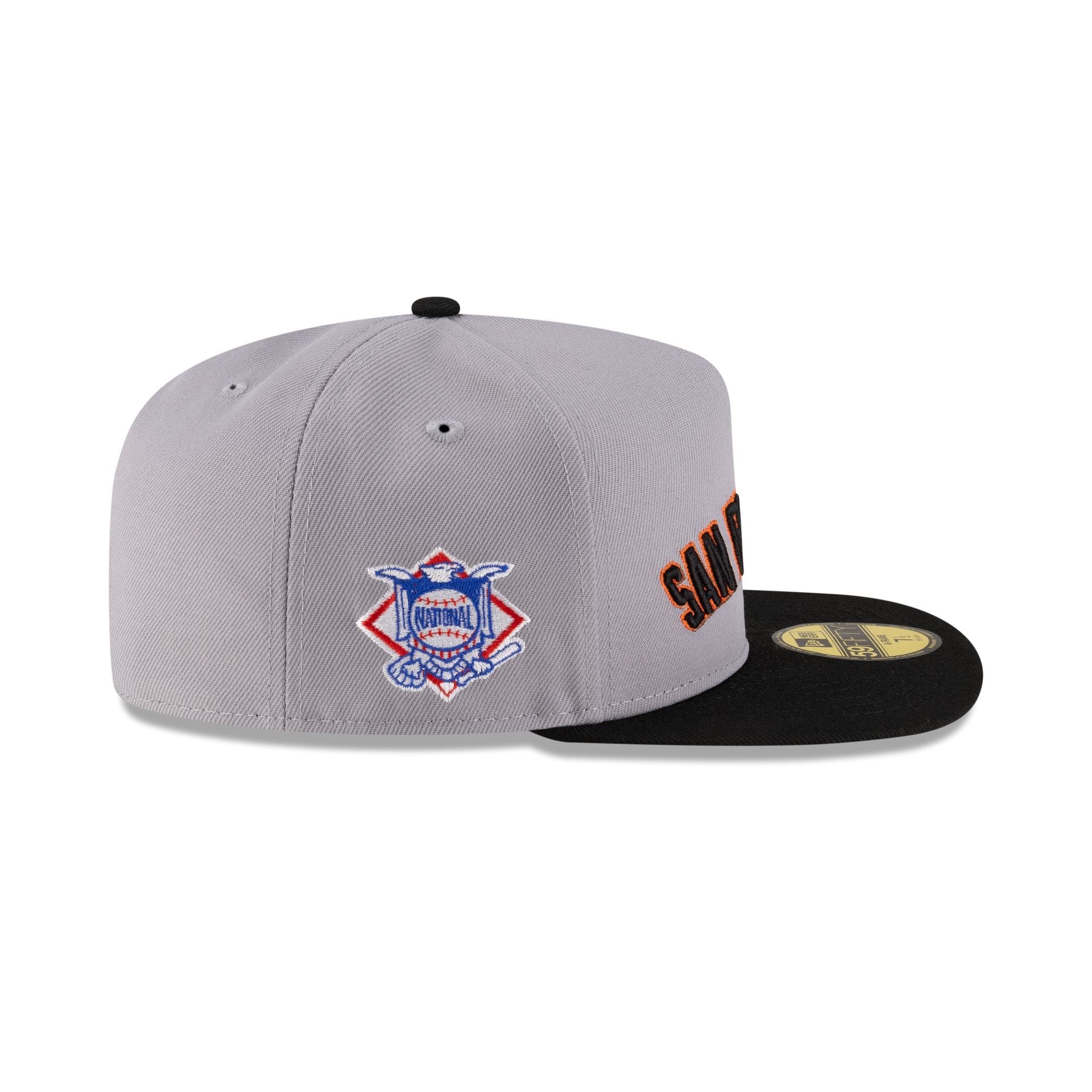 Just Caps League Sidepatch Gray San Francisco Giants 59FIFTY A-Frame Fitted Hat