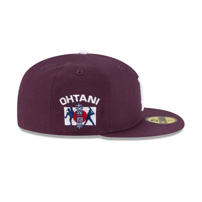 Los Angeles Dodgers Shohei Ohtani Plum 59FIFTY Fitted Hat