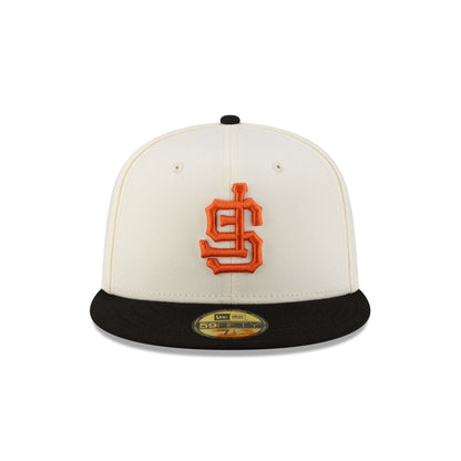 San Francisco Giants Upside Down Logo Chrome 59FIFTY Fitted Hat