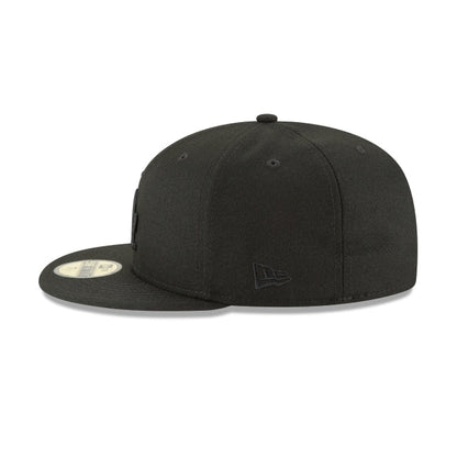 Los Angeles Dodgers Blackout Basic 59FIFTY Fitted Hat