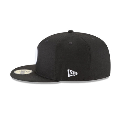 Los Angeles Dodgers Alternate Black and White Basic 59FIFTY Fitted Hat