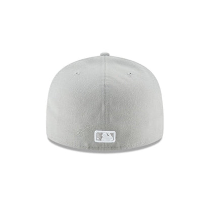 Los Angeles Dodgers Gray Basic 59FIFTY Fitted Hat